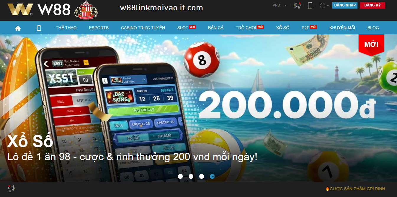 Sự phát triển mạnh mẽ của W88